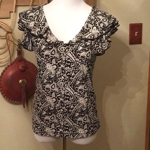 NWOT American Living paisley print blouse.